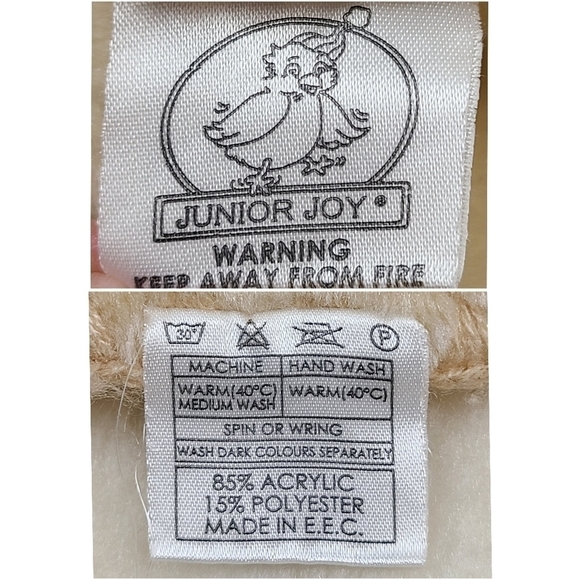 VINTAGE Junior Joy Goodnight Bear Crib and Stroller Baby Blanket - Picture 13 of 16